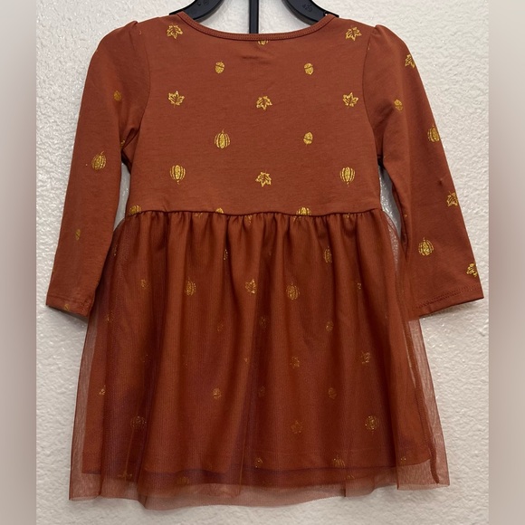 NWOT Carter's Child of Mine Toddler Girl Thanksgiving Dress, Size 18M - Picture 4 of 7
